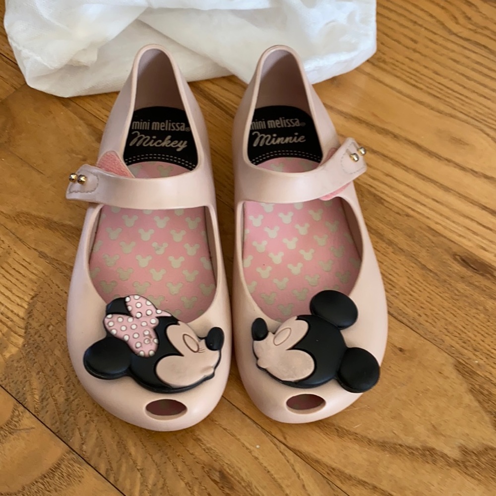 Mini Melissa Pink Minnie and Mickey shoes